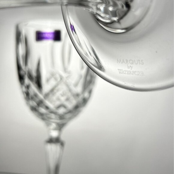 Mikasa Waterford Crystal Goblets | Wine Glasses | Beautiful Glassware for Two - Picture 5 of 8